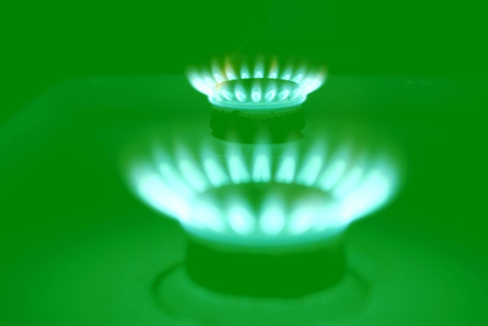 Green Gas Flames