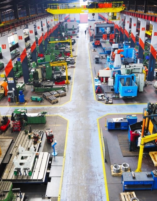 Fabriek in de metaalindustrie