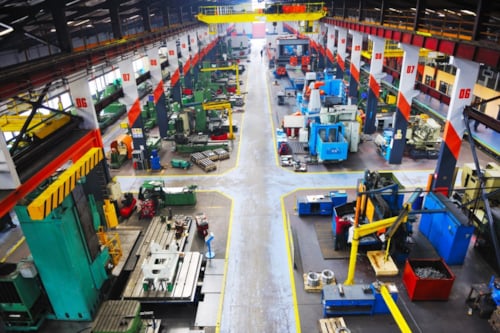 Fabriek in de metaalindustrie