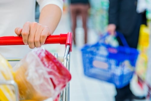 Shopping with shopping cart