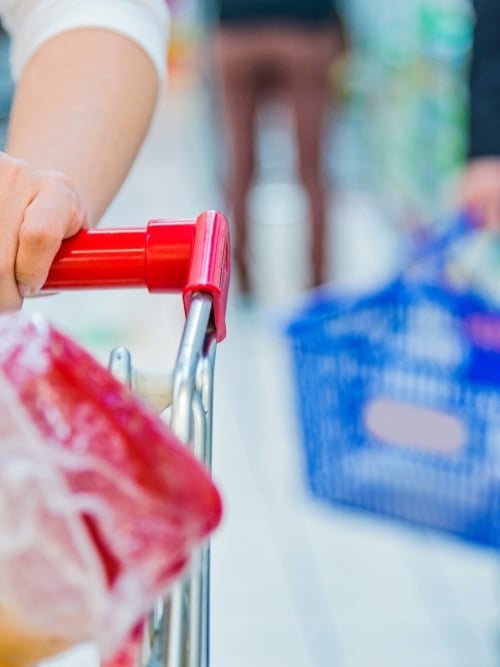 Shopping with shopping cart