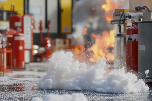 Pulver- und Schaumlöschmittel