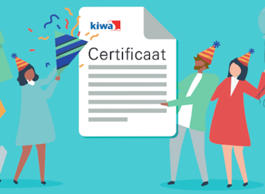 Illustratie Kiwa certificaat uitreiking