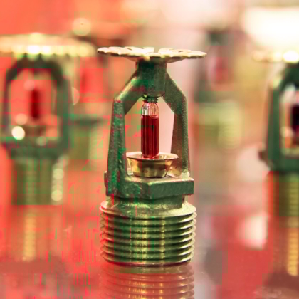 Sprinkler aan het plafond