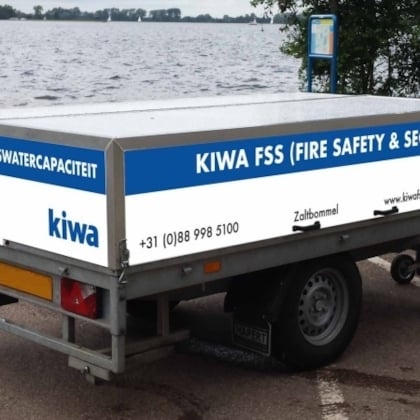 Test-/meettrailer voor watergebaseerde blussystemen Watervoorzieningscapaciteit