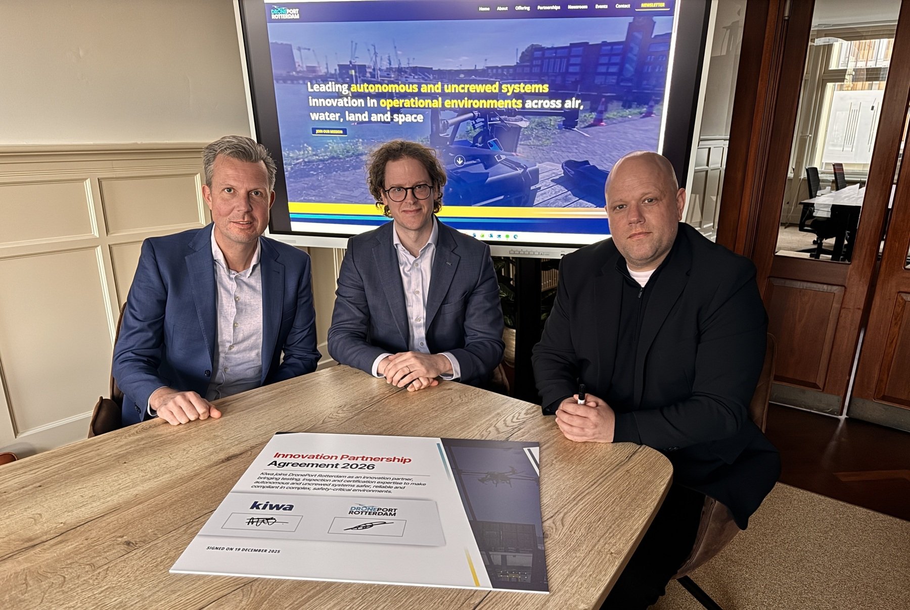 Kiwa and DronePort Rotterdam partner for drone- and AI-based inspections across Europe