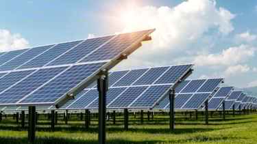 Field full with solar panels
