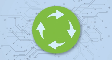 Illustration describing the inspection recycling process by digitally track your facility’s health status over time.