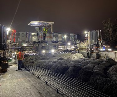 Kiwa employees working in the night